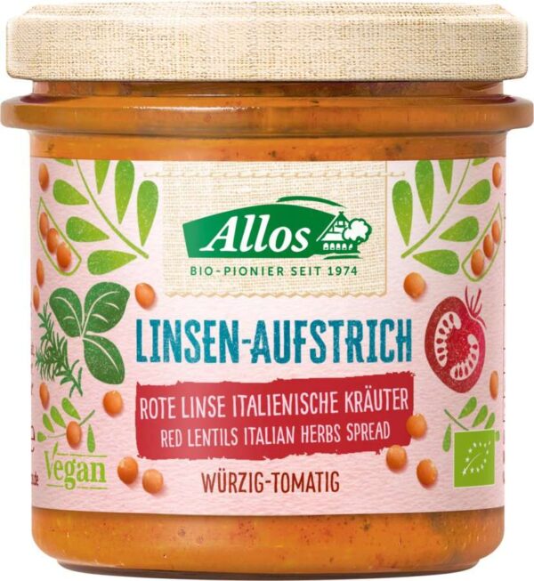 Linsen-Aufstrich, rot